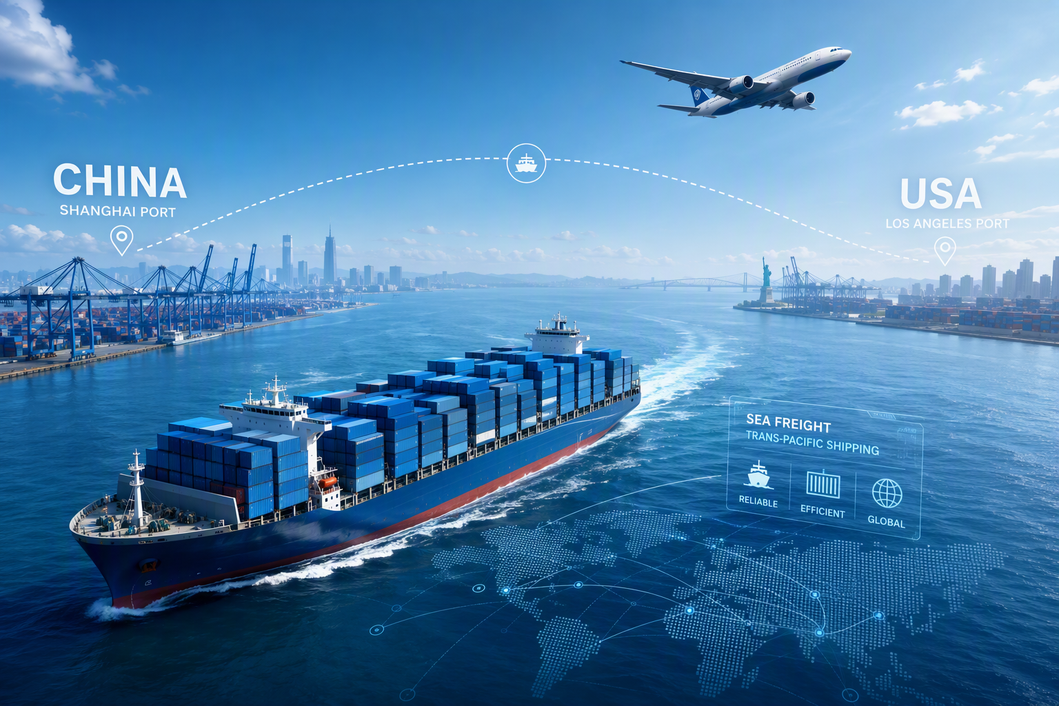 中美航线海运空运怎么选?2026年最新时效与成本深度对比